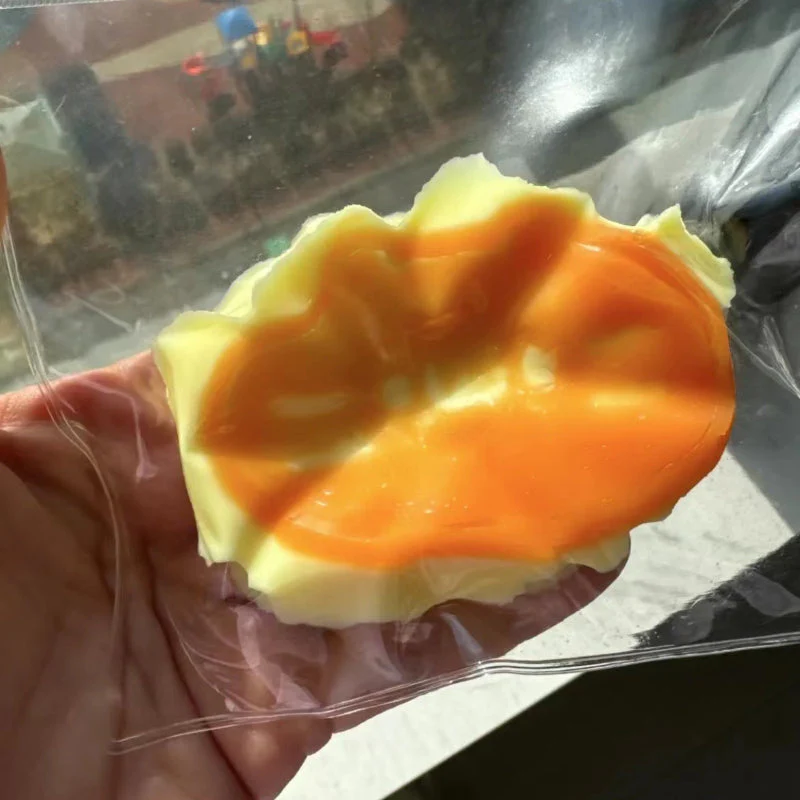 Handmade Silicone Squishy Cat Half-baked Cheese Cake - Image 3